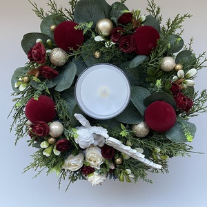 Karácsonyi asztalközép  01 - karácsony - karácsonyi lakásdekoráció - ünnepi asztaldekoráció - Meska.hu