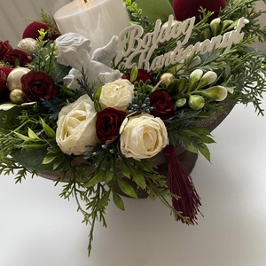 Karácsonyi asztalközép  01 - karácsony - karácsonyi lakásdekoráció - ünnepi asztaldekoráció - Meska.hu