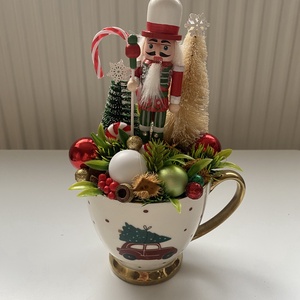 Karácsonyi bögre dísz 03   - Meska.hu