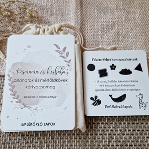 Kártyacsomag: Kismama és kisbaba mérföldkövek + kontraszt kártyák, Otthon & Életmód, Papír, írószer, Babanapló, , MESKA