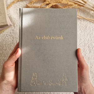 Babanapló: egyedi vászonborítású baba-mama napló - otthon & életmód - papír, írószer - babanapló - Meska.hu