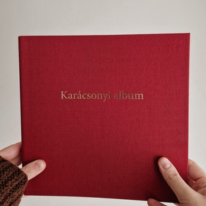 Karácsonyi fotóalbum: vászonborítású külsővel, letisztult belső oldalakkal: a karácsonyi idill hangulat megörökítésére! - Meska.hu