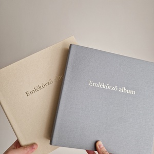 Emlékőrző fotóalbum: vászonborítású külsővel, letisztult belső oldalakkal: a pillanat megörökítésére! - otthon & életmód - papír, írószer - album & fotóalbum - Meska.hu