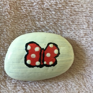 3 db Kézzel festett kő, kavics Mickey/Minnie - otthon & lakás - dekoráció - Meska.hu