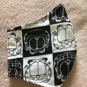 3 RÉTEGŰ, ZSEBES, pamut, textil szájmaszk, arcmaszk, Designer anyag, Garfield -  - Meska.hu