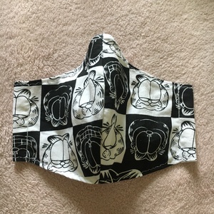 3 RÉTEGŰ, ZSEBES, pamut, textil szájmaszk, arcmaszk, Designer anyag, Garfield -  - Meska.hu