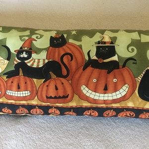 AKCIÓÓÓ! HALLOWEEN  Díszpárna  DESIGNER anyagból    - Meska.hu