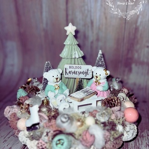 Macis asztaldísz - karácsony - adventi díszek - adventi asztaldísz - Meska.hu