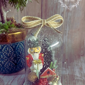 Karácsonyi talpas búrák - karácsony - adventi díszek - adventi asztaldísz - Meska.hu