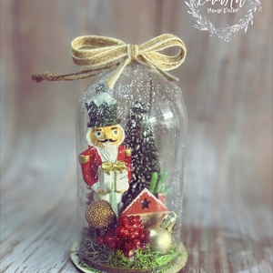 Karácsonyi talpas búrák - karácsony - adventi díszek - adventi asztaldísz - Meska.hu