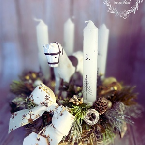 Hintalovas adventi koszorú - Meska.hu