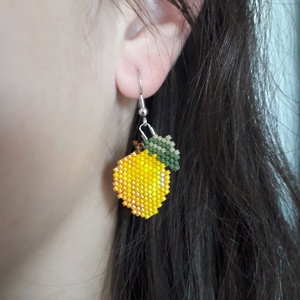 Citromos fülbevaló miyuki - ékszer - fülbevaló - lógó fülbevaló - Meska.hu Citromos fülbevaló miyuki - ékszer - fülbevaló - lógó fülbevaló - Meska.hu