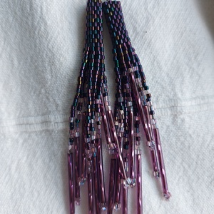 Hosszú-hosszú lila fülbevaló - ékszer - fülbevaló - lógó fülbevaló - Meska.hu Hosszú-hosszú lila fülbevaló - ékszer - fülbevaló - lógó fülbevaló - Meska.hu