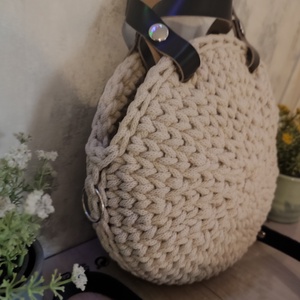 Bejge macaron - táska & tok - kézitáska & válltáska - alkalmi táska - Meska.hu