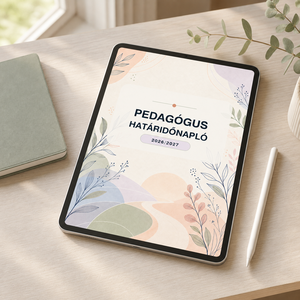 Pedagógus határidőnapló 2026/2027-es tanév (digitális) - Meska.hu