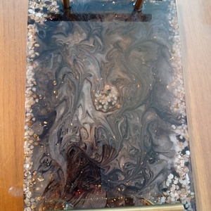 Epoxytlca mrvny hatssal, Otthon & Életmód, Konyhafelszerelés, tálalás, Tálalás, Kínálótál, Festett tárgyak, MESKA