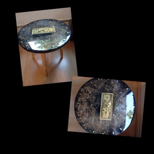 Epoxy asztalka, Otthon & Életmód, Dekoráció, Asztal és polc dekoráció, Bonsai, Festészet, Famegmunkálás, MESKA