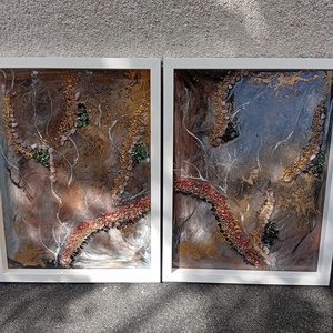 Epoxy kép - otthon & életmód - dekoráció - fali és függő dekoráció - falra akasztható dekor - Meska.hu