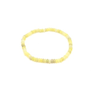 Jáde korong ásványkarkötő 4x2 mm Keleti Kert - Meska.hu