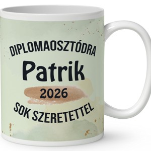 Névvel kérhető Róka - 2026 évi Ballagásra mintás bögre - otthon & életmód - konyhafelszerelés, tálalás - tálalás - bögre & csésze - Meska.hu
