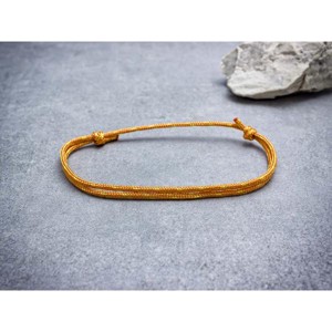 Szorgalom arany barna paracord bokalánc, Ékszer, Lábdísz és Testékszer, Bokalánc, , MESKA