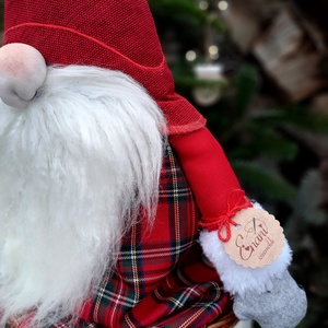 Enani óriás manó,karácsonyi manó, textil manó,  - karácsony - mikulás - mikulás ajándékok - Meska.hu