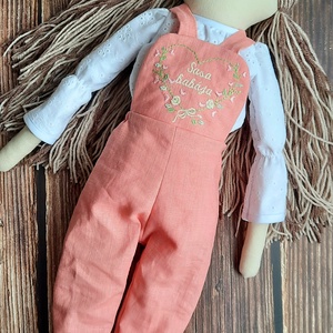 Baba,Textil baba, Enani Sarolta baba, 65cm-es XL-es Játékbaba, Rongybaba, Hajas baba - játék & sport - baba & babaház - öltöztethető baba - Meska.hu
