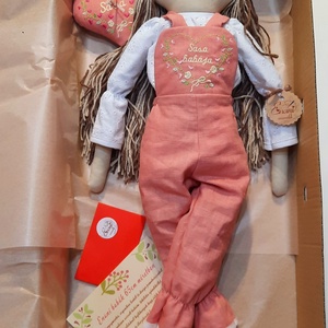 Baba,Textil baba, Enani Sarolta baba, 65cm-es XL-es Játékbaba, Rongybaba, Hajas baba - játék & sport - baba & babaház - öltöztethető baba - Meska.hu