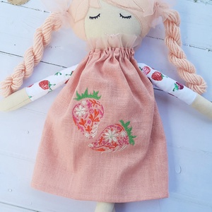 Baba,Textil baba, Játékbaba, Rongybaba, Szederke kézműves baba - játék & sport - baba & babaház - baba - Meska.hu