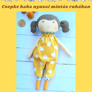 Baba,Textil baba,Textil hajú Csepke baba 0-3 éves korig, Játékbaba, Rongybaba,, Játék & Sport, Baba & babaház, Öltöztethető baba, Baba-és bábkészítés, Varrás, Meska