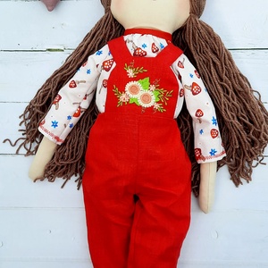 Baba,Textil baba, Enani Piroska baba, 65cm-es XL-es Játékbaba, Rongybaba, Hajas baba - játék & sport - baba & babaház - öltöztethető baba - Meska.hu