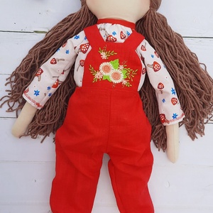 Baba,Textil baba, Enani Piroska baba, 65cm-es XL-es Játékbaba, Rongybaba, Hajas baba - játék & sport - baba & babaház - öltöztethető baba - Meska.hu
