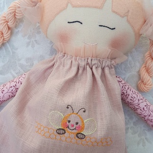 Baba,Textil baba, Játékbaba, Rongybaba,copfos Rózi baba, kézműves baba - játék & sport - baba & babaház - baba - Meska.hu