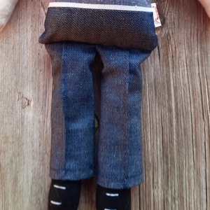 Textil baba, Játékbaba, Rongybaba, Fiú kézműves baba - játék & sport - baba & babaház - öltöztethető baba - Meska.hu