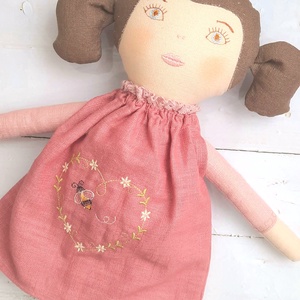 Baba,Textil baba,Textil hajú Csepke baba 0-3 éves korig, Játékbaba, Rongybaba, - játék & sport - baba & babaház - öltöztethető baba - Meska.hu