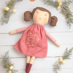 Baba,Textil baba,Textil hajú Csepke baba 0-3 éves korig, Játékbaba, Rongybaba, - játék & sport - baba & babaház - öltöztethető baba - Meska.hu