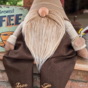 Enani manó ,óriás kávé manó, textil manó, , Otthon & Életmód, Dekoráció, Manók, Varrás, MESKA