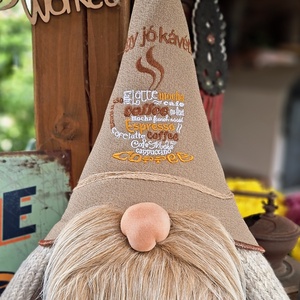 Enani manó ,óriás kávé manó, textil manó,  - otthon & életmód - dekoráció - manók - Meska.hu