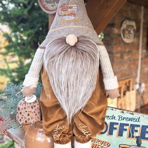 Enani manó ,óriás kávé manó, textil manó,  - Meska.hu