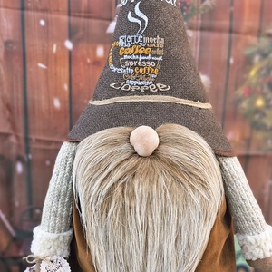 Enani manó ,óriás kávé manó, textil manó,  - otthon & életmód - dekoráció - manók - Meska.hu