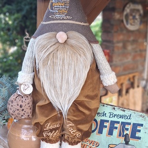 Enani manó ,óriás kávé manó, textil manó,  - otthon & életmód - dekoráció - manók - Meska.hu