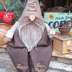 Enani manó ,óriás kávé manó, textil manó,  - Meska.hu