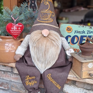 Enani manó ,óriás kávé manó, textil manó,  - Meska.hu