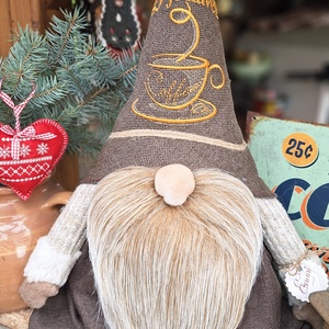 Enani manó ,óriás kávé manó, textil manó,  - otthon & életmód - dekoráció - manók - Meska.hu