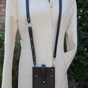 Bőr kistáska/telefontáska, Táska & Tok, Pénztárca & Más tok, Telefontok, Varrás, Bőrművesség, MESKA