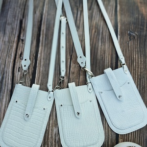 Bőr kistáska/telefontáska, Táska & Tok, Pénztárca & Más tok, Telefontok, Varrás, Bőrművesség, MESKA