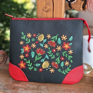 Enani shopper, óriás neszeszer, vagy laptoptartó és bőr szemüvegtok ajándék szett - táska & tok - kézitáska & válltáska - vállon átvethető táska - Meska.hu