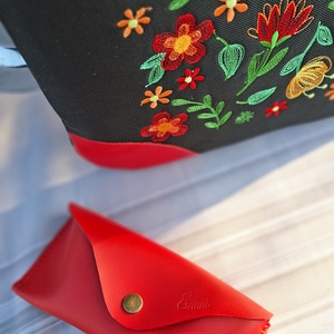 Enani shopper, óriás neszeszer, vagy laptoptartó és bőr szemüvegtok ajándék szett - táska & tok - kézitáska & válltáska - vállon átvethető táska - Meska.hu