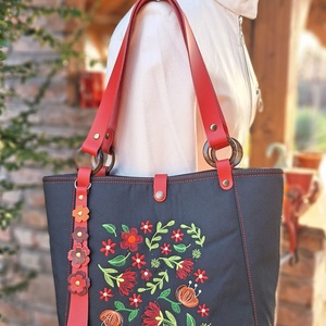 Táska.Enani shopper, és bőr szemüvegtok - táska & tok - kézitáska & válltáska - vállon átvethető táska - Meska.hu