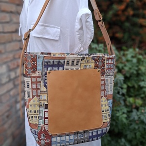 Shopper táska sok zsebbel - Meska.hu